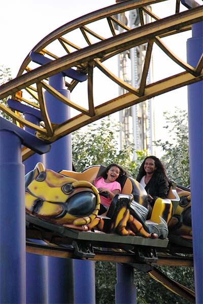 The Hornet Rollercoaster at Flambards Theme Park in Cornwall